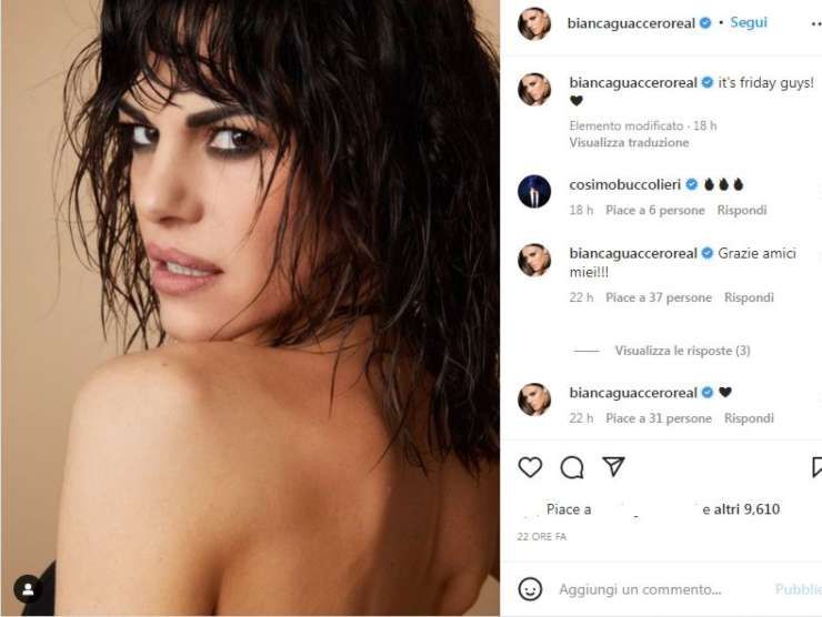 Bianca Guaccero (Instagram) 8.10.2022 crmag