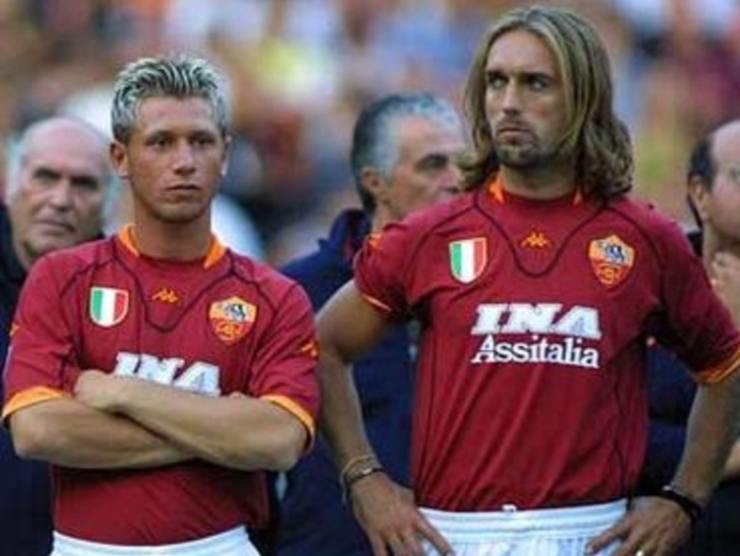 Cassano e Batistuta ai tempi dell'ingaggio alla Roma (fonte web)