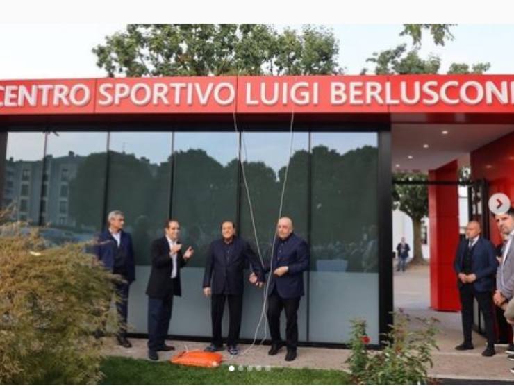 Centro sportivo Luigi Berlusconi (foto Instagram)