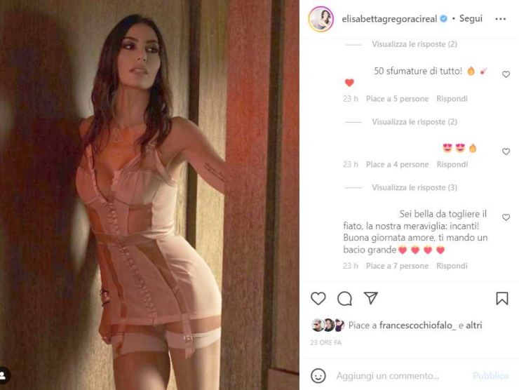 Elisabetta Gregoraci il post che ha mandato il web in delirio (Instagram) 