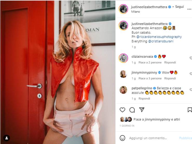 Justine Mattera (foto instagram)