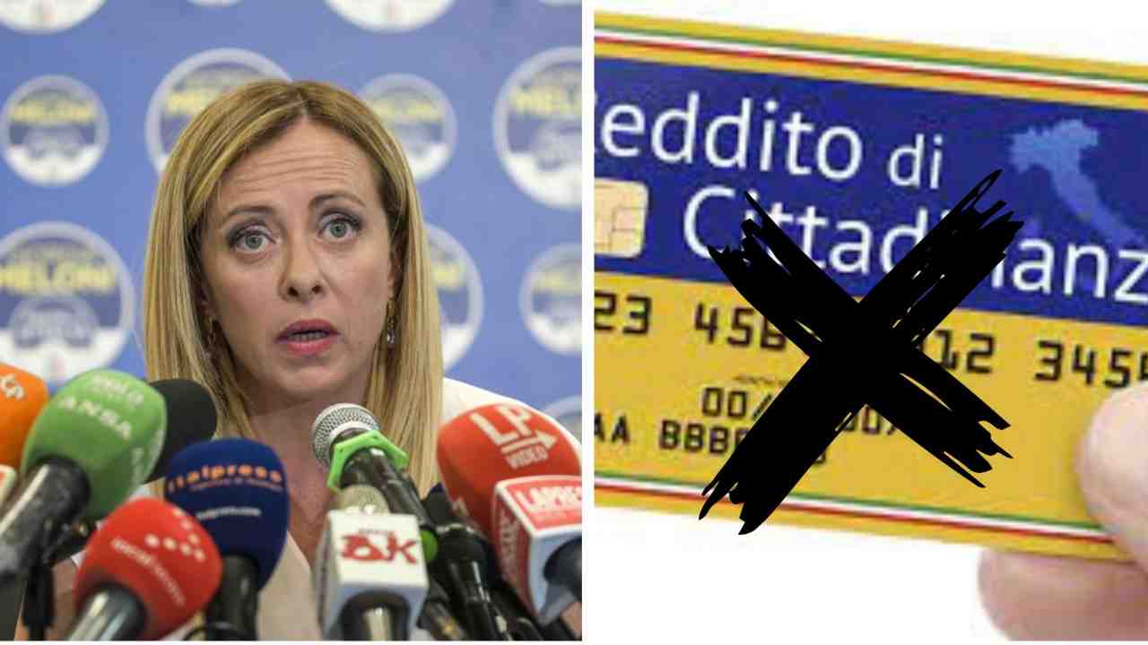 Le decisioni di Giorgia Meloni sul reddito di Cittadinanza (fonte Canva)