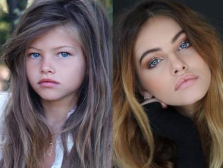 Thylane Blondeau da bambina e oggi (fonte web)