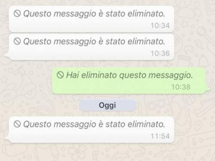 La cancellazione dei messaggi su WhatsApp crmag 16.12.2022