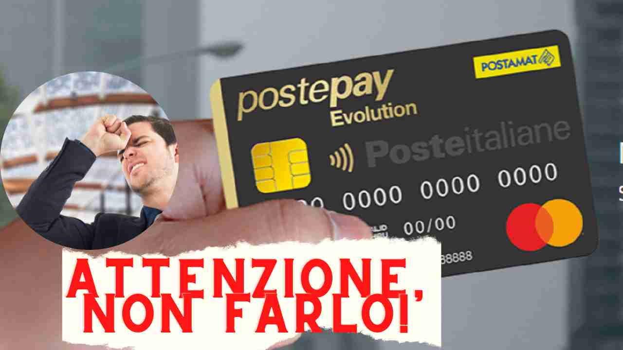 Non usare la PostePay in questo modo (foto crmag)