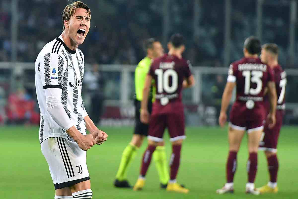 Dusan Vlahovic via dalla Juve