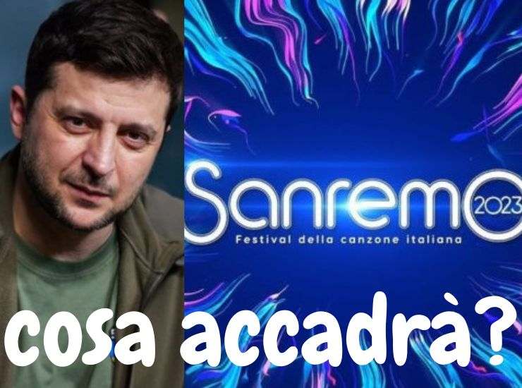 Zelens'kyj Sanremo 2023 ospite