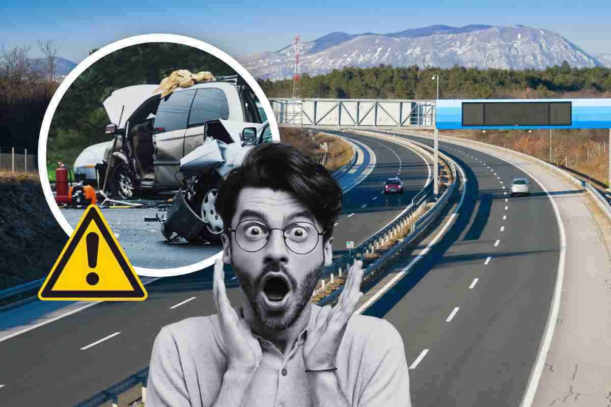 Incidente in autostrada video incredibile