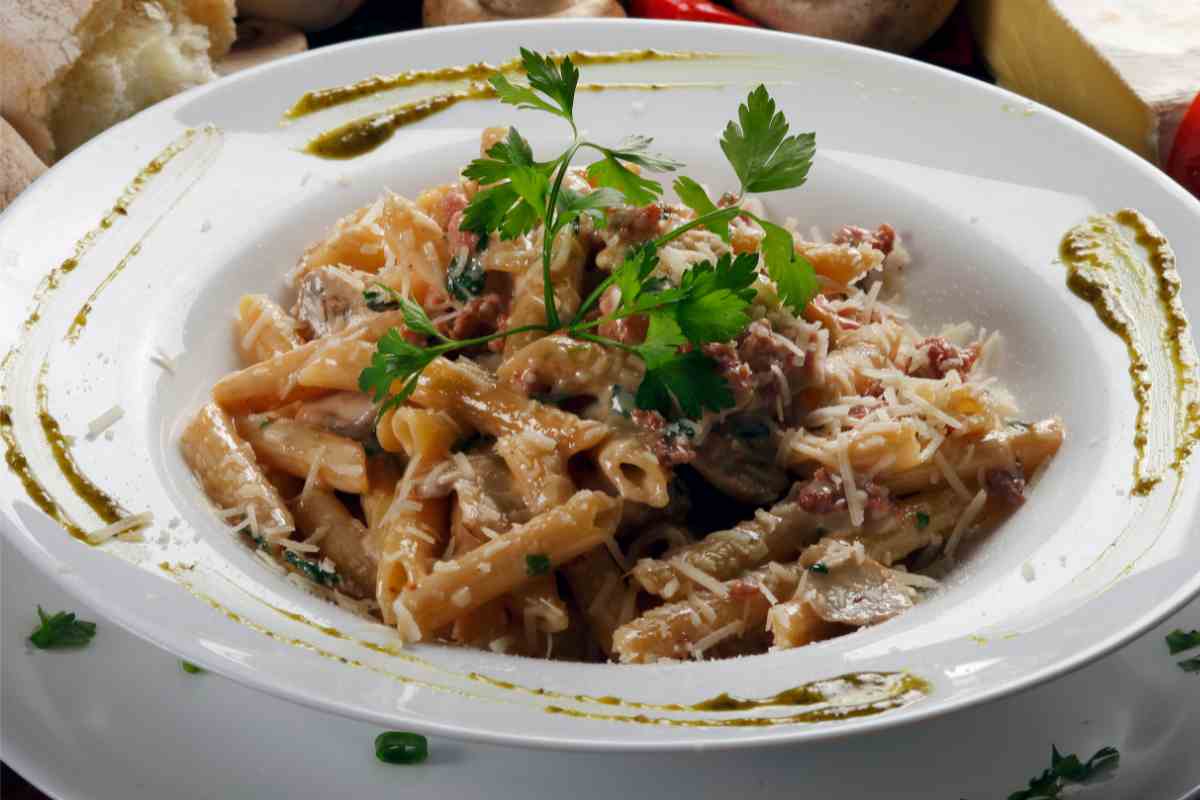 Penne con crema al carciofo