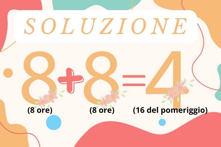 soluzione rompicapo matematico